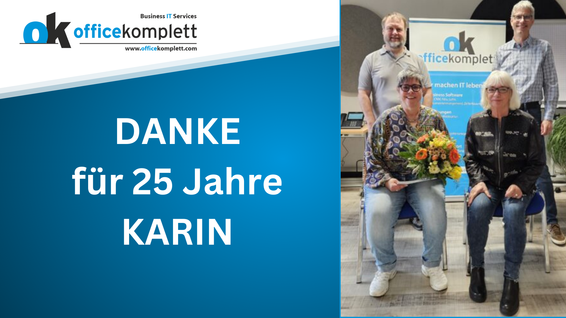 Karin Lüber ist 25 Jahre bei Office Komplett
